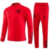CR Flamengo Quarter Zip Training Huppari Suits 2023-24 Punainen - Miesten